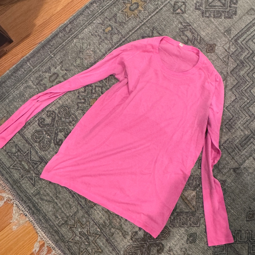 Lululemon Athletica Vibrant Pink Swiftly Shirt